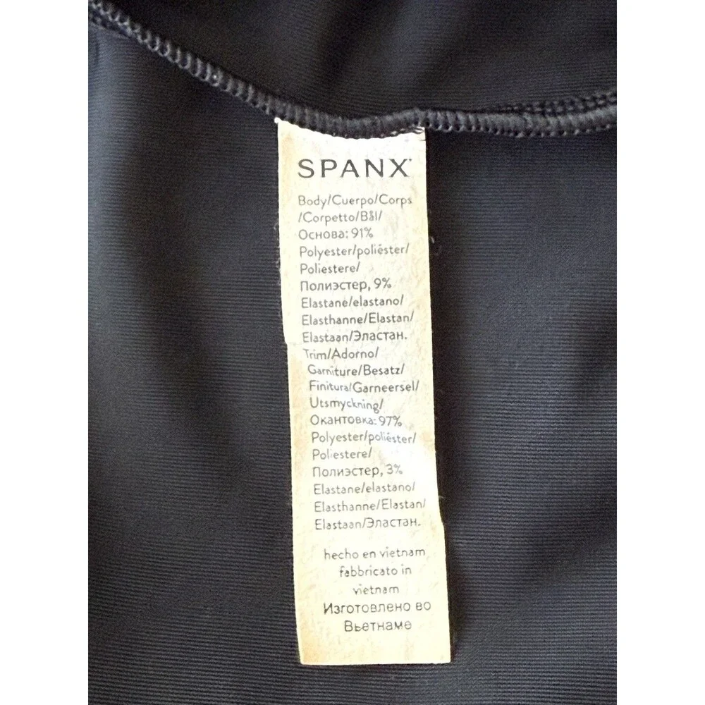 SPANX Black Velvet Half Zip Pullover Long Sleeve Jacket‎ Women’s Size Small - Picture 4 of 6